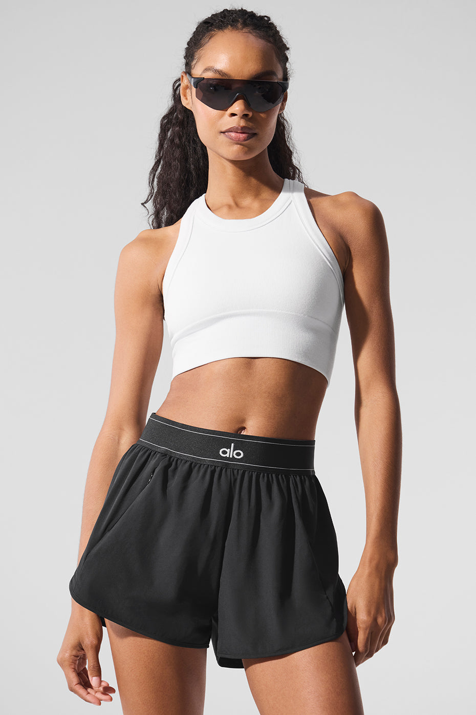 Seamless Delight High Neck Bra - White - Image 2