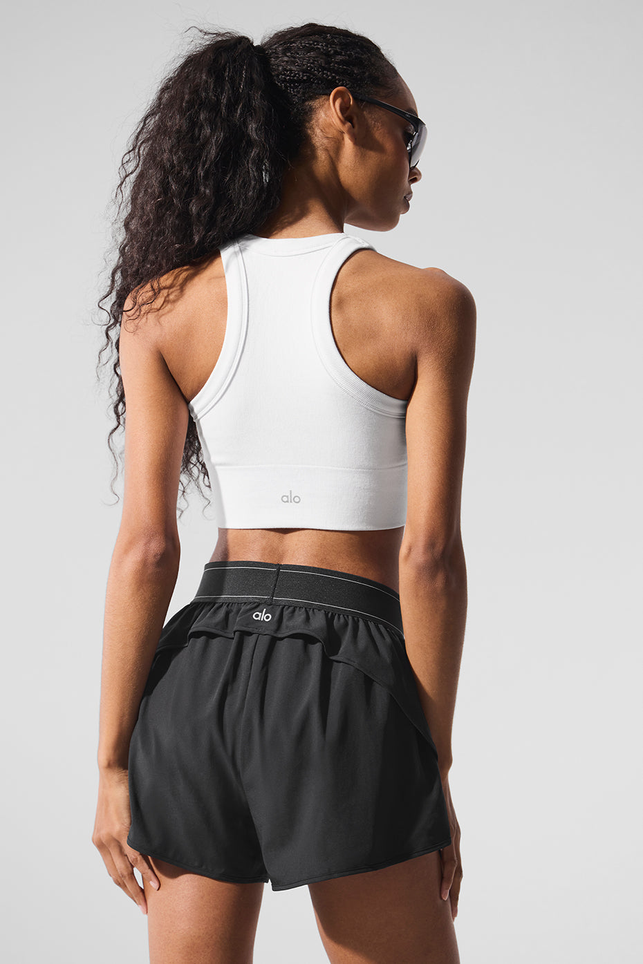 Seamless Delight High Neck Bra - White - Image 3