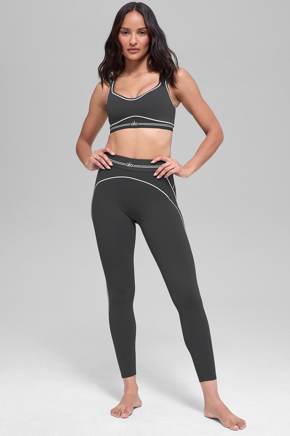 Airbrush Heart Throb Bra - Anthracite/White - Image 5
