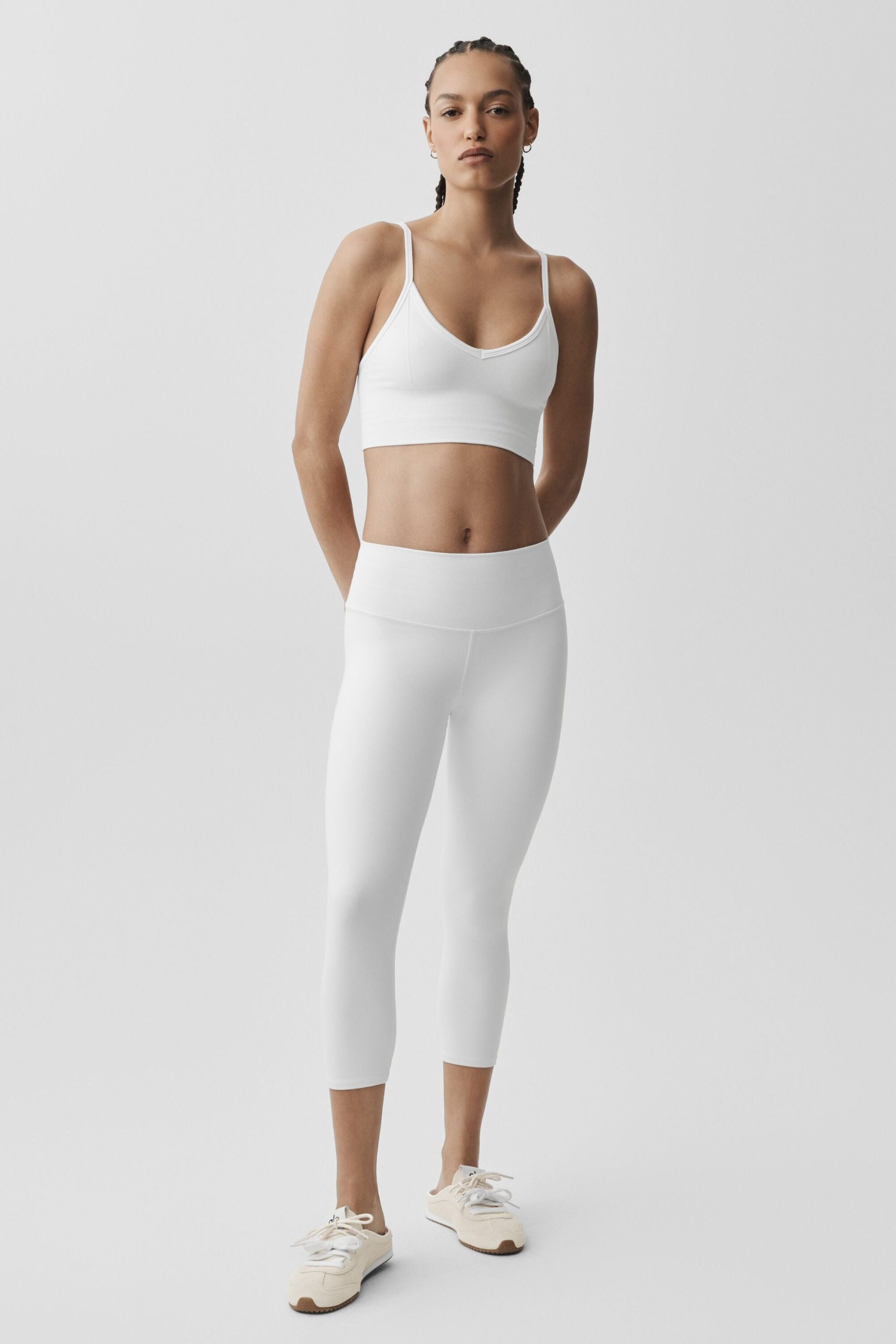 Seamless Modal Ribbed Delight Bralette - White - Image 5