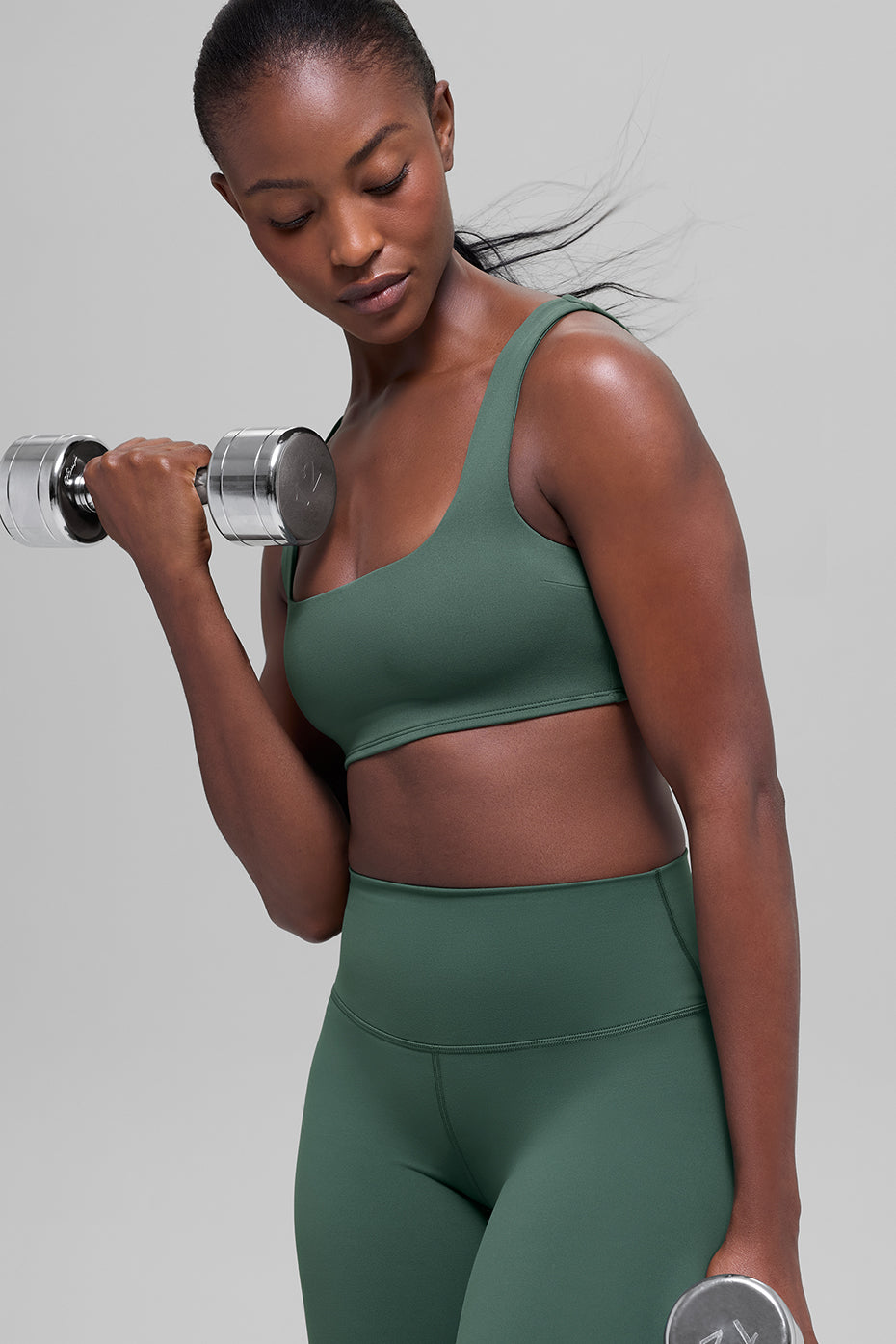 ALO Softsculpt Precision Bra - Clover Green - Image 3