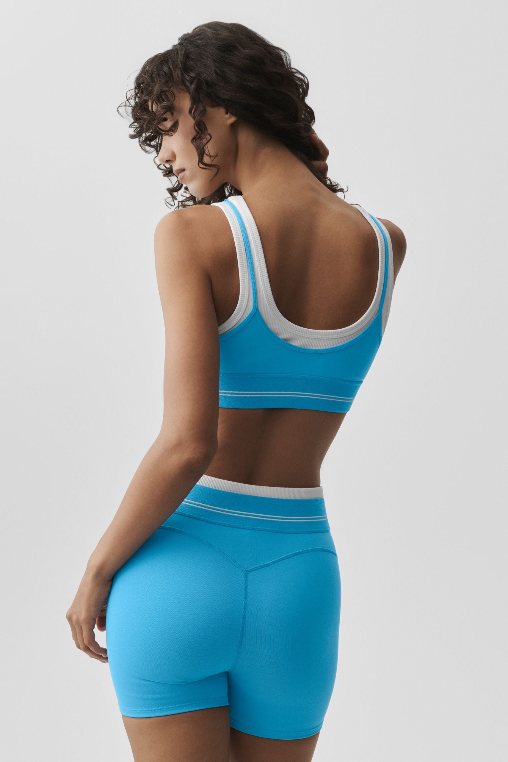 Airbrush Better Together Bra - Azure Blue/White - Image 2