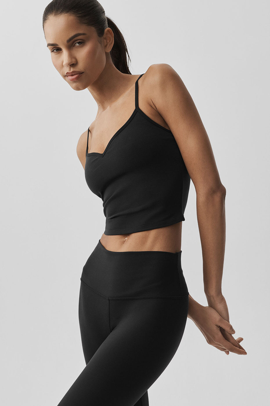 Airbrush Refined Bra Tank - Black - Image 4